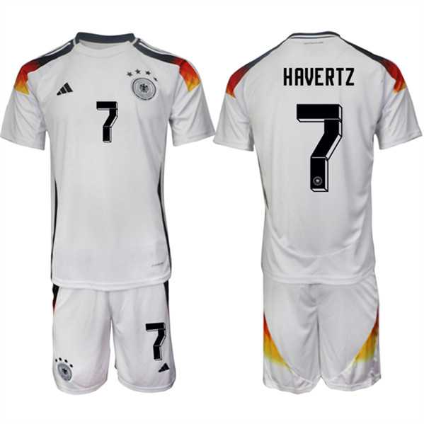 Men's Germany #7 Kai Havertz White 2024-25 Home Soccer Jersey Suit,We sell and wholesale Men's Germany #7 Kai Havertz White 2024-25 Home Soccer Jersey Suit on line form chian!